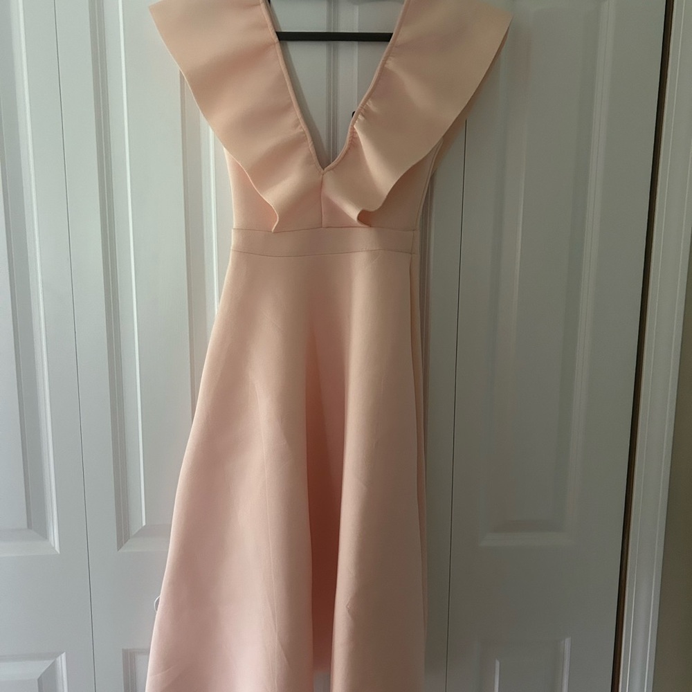 PrettyLittleThing Blush Backless Dress